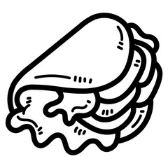 kebab line icon style