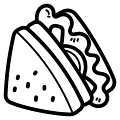 sandwich line icon style