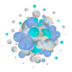 geometric abstpattern digital drawing. eps 10ract background glossy balls seamless 