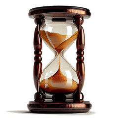 hourglass On a transparent background (png) for decoration projects  - obrazy, fototapety, plakaty