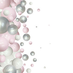 Background of colorful chocolate bean candies on pastel background in disorder. Colorful balls in mess. eps 10