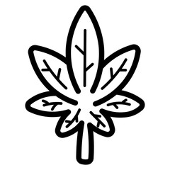 weed line icon style