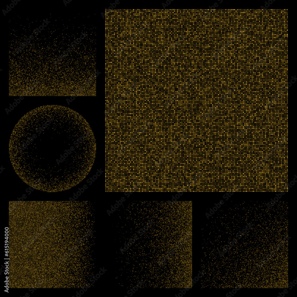 Poster abstract digital background. yellow color theme backgrounds. gradient geometric patterns. modern vec