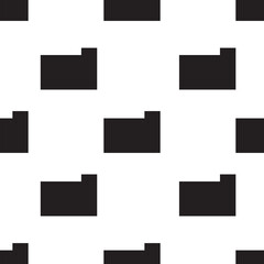 Digital png illustration of rows of black folder icons on transparent background