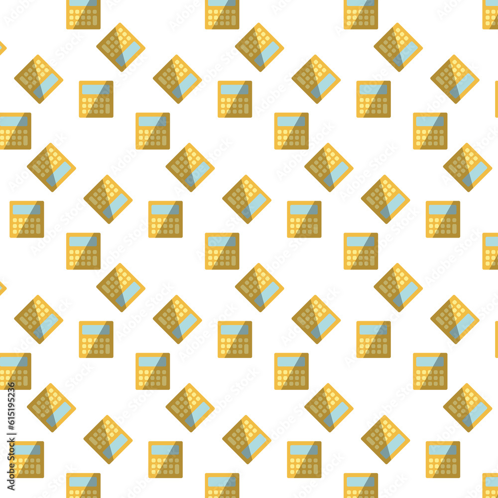 Poster digital png illustration of rows of calculators pattern on transparent background