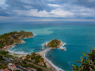 view of the sea from the top of the mountain