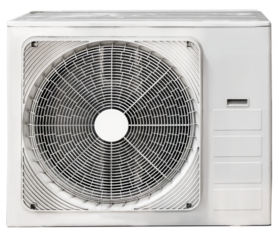 air conditioner coil on a white background, isolated