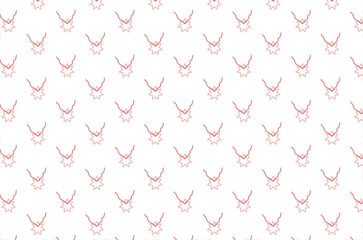 Digital png illustration of rows of red stars pattern on transparent background