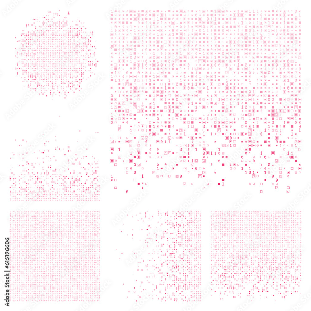 Poster abstract technology background. pink color theme backgrounds. gradient geometric patterns. stylish v