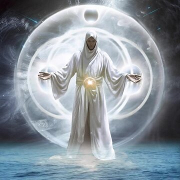 angel with cross, Generative AI