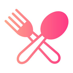 restaurant gradient icon