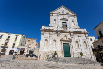 Fototapeta na wymiar BITONTO, ITALY, JULY 9, 2022 - View of the church of San Gaetano in Bitonto, province of Bari, Puglia, Italy