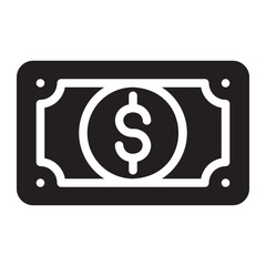 money glyph icon