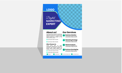 Creative & minimalist Business Flyer Layout.