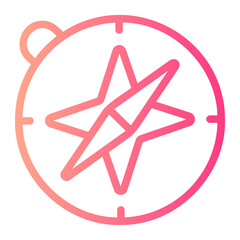 compass gradient icon