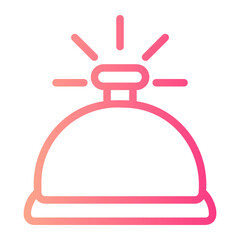 desk bell gradient icon