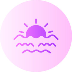 sunset gradient icon