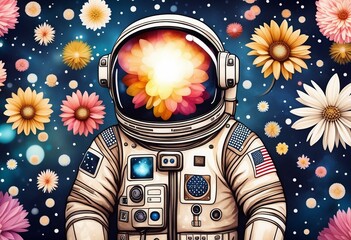 Desktop wallpaper hd comic art Astronaut.