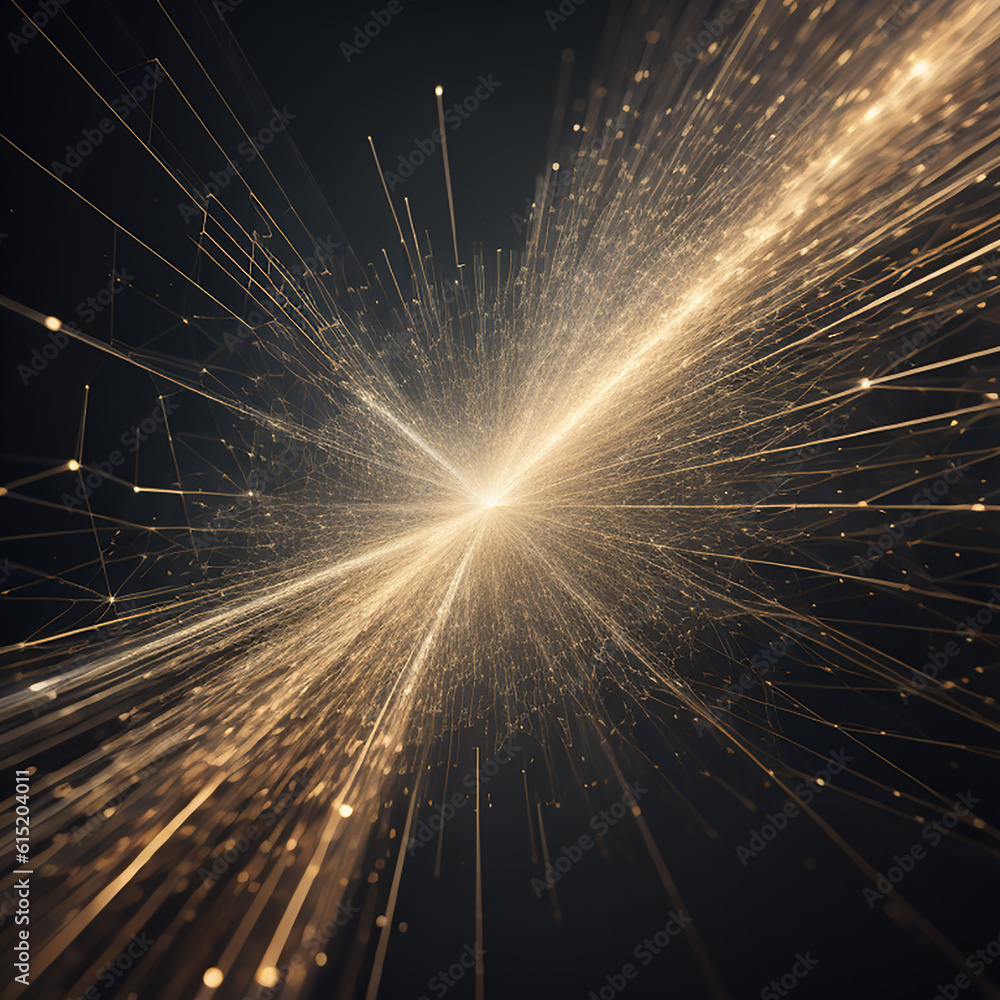 Poster abstract technology particles mesh background