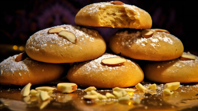 donuts on a tray HD 8K wallpaper Stock Photographic Image