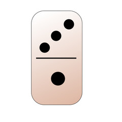 Creative vector domino full set isolated on white background