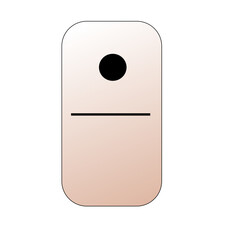 Creative vector domino full set isolated on white background