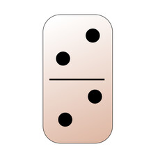 Creative vector domino full set isolated on white background