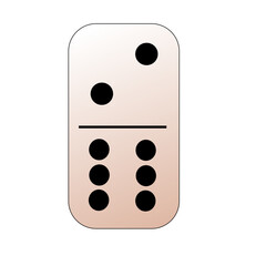 Creative vector domino full set isolated on white background