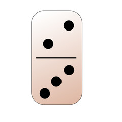 Creative vector domino full set isolated on white background