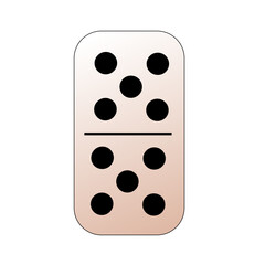 Creative vector domino full set isolated on white background