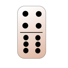 Creative vector domino full set isolated on white background