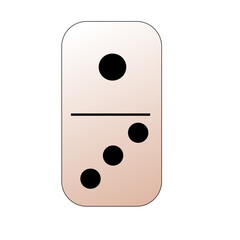 Creative vector domino full set isolated on white background