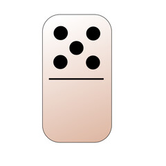 Creative vector domino full set isolated on white background