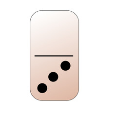 Creative vector domino full set isolated on white background