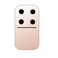 Creative vector domino full set isolated on white background