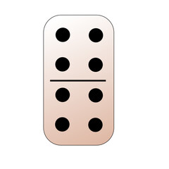 Creative vector domino full set isolated on white background