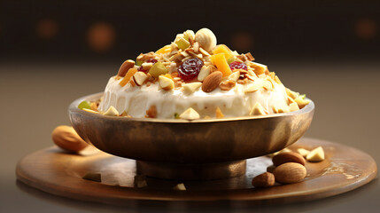 cream with chocolate HD 8K wallpaper Stock Photographic Image