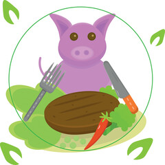 Soy food illustration 