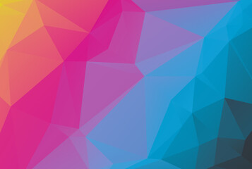 Triangle pattern multicolored polygon texture abstract shape background artwork