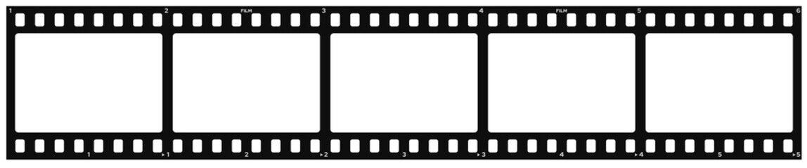 Filmstrip isolated on transparent background