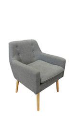 Fashionable gray armchair