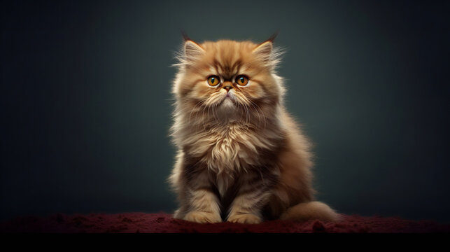 persian cat HD 8K wallpaper Stock Photographic Image