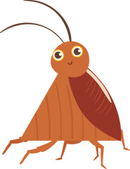 Cockroach insect background design decoration.