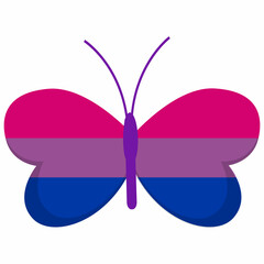 Butterfly is the color of the bisexual flag 
