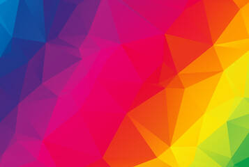 Fototapeta premium Polygonal pattern triangular poly texture multicolored polygon shape wallpaper art