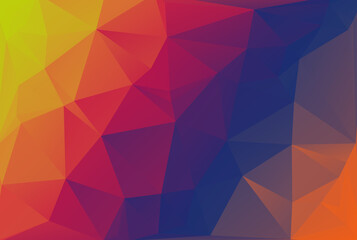 Polygonal pattern triangular poly texture multicolored polygon shape wallpaper art