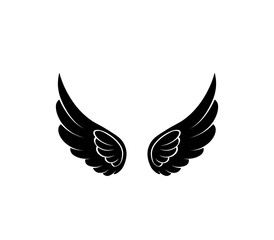vector angel wings tribal tattoo