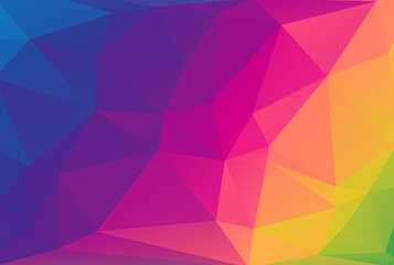 Triangle pattern multicolored polygon texture abstract shape background artwork