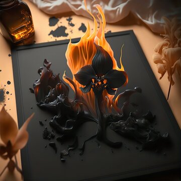 Vanta Black Flower