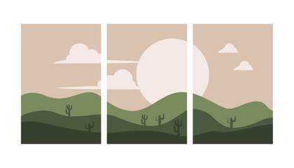 Fototapeta premium a simple landscape background is good for wall decoration